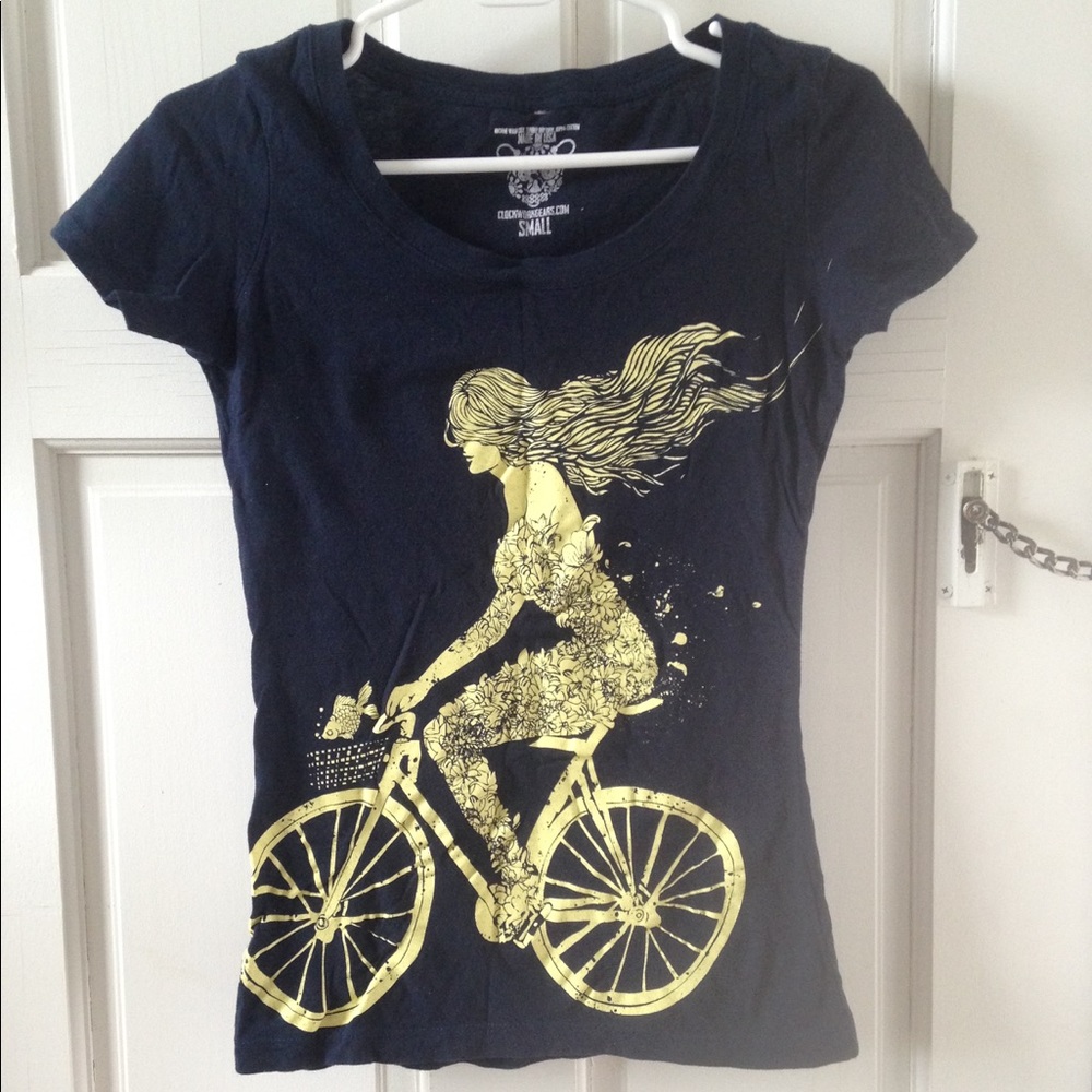 Blue Bicycle Graphic Tee